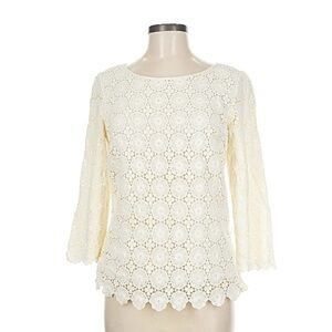 Talbots Cream Lace Blouse